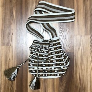 Hand woven Wayuu crossbody Mochila. Never worn.